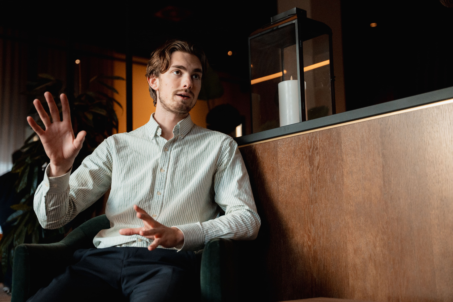 Alexander, grundare av Elevate Capital, i samtal